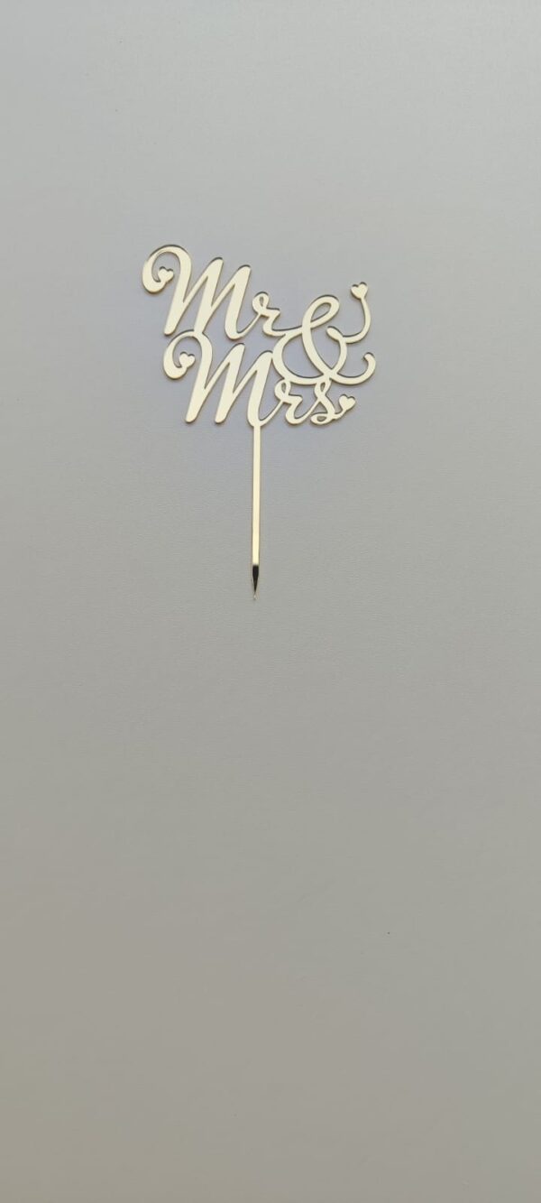 Toper plexiglas ”Mr & Mrs”