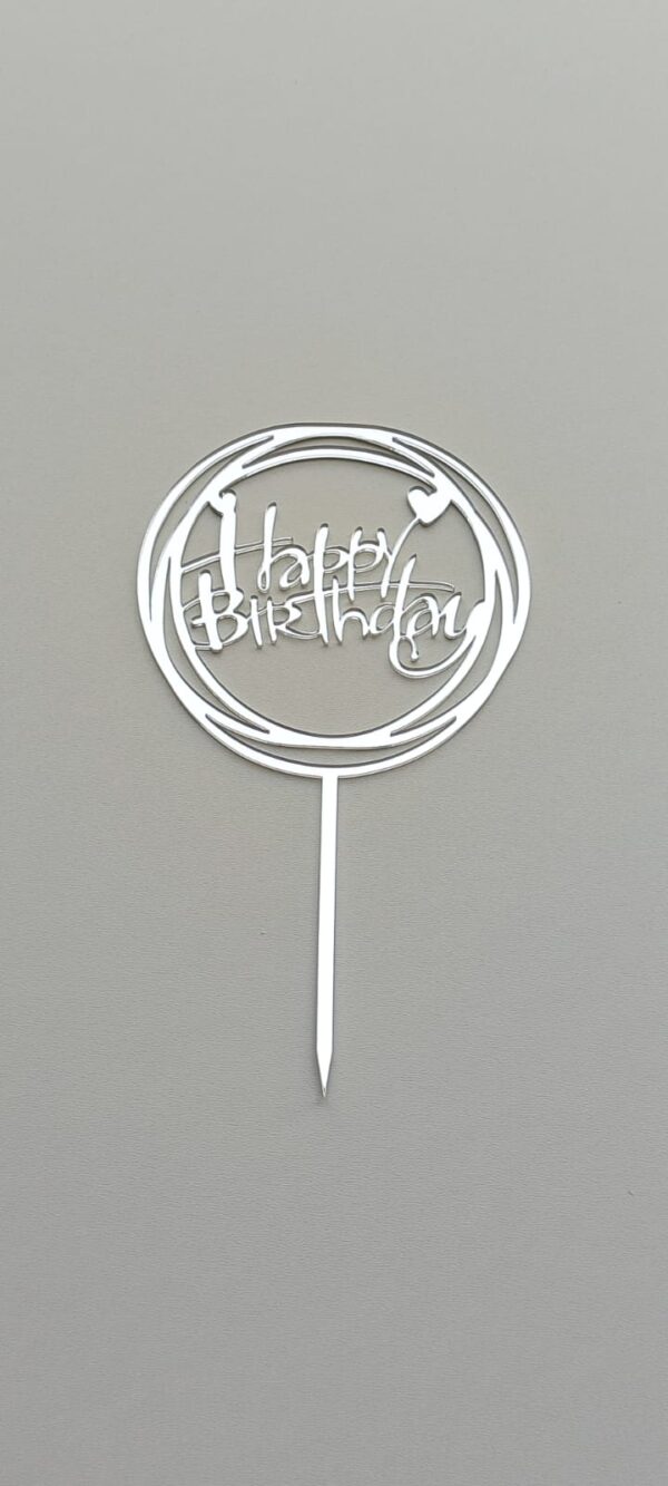 Toper plexiglas ”Happy birthday”