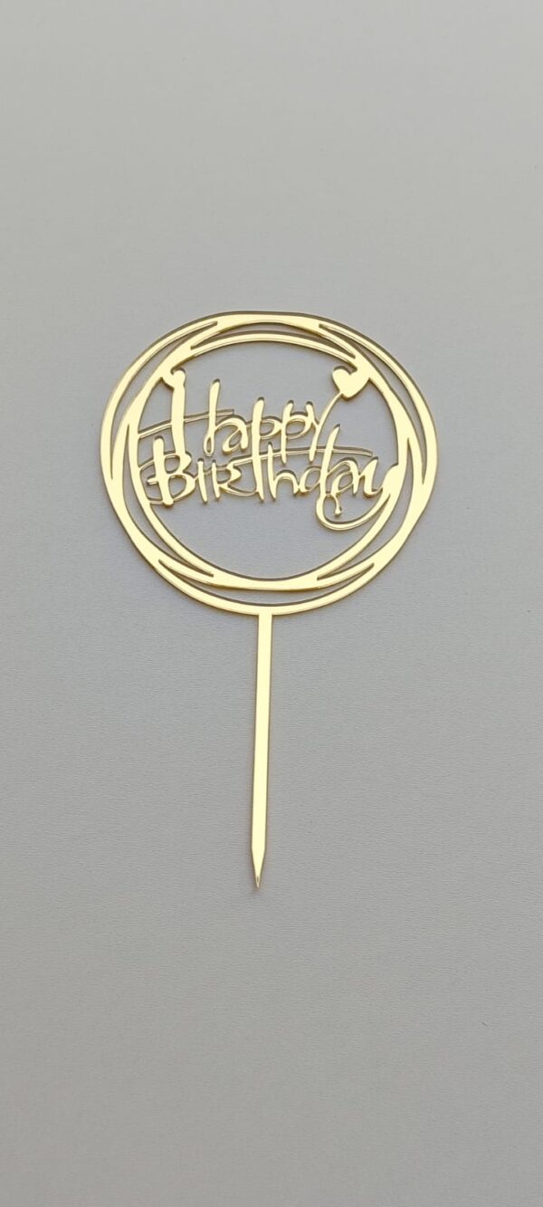 Toper plexiglas ”Happy birthday”