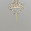 Toper plexiglas ”Happy birthday”