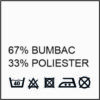 67% BUMBAC  |  33% POLIESTER