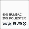 80% BUMBAC  |  20% POLIESTER