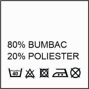 80% BUMBAC  |  20% POLIESTER