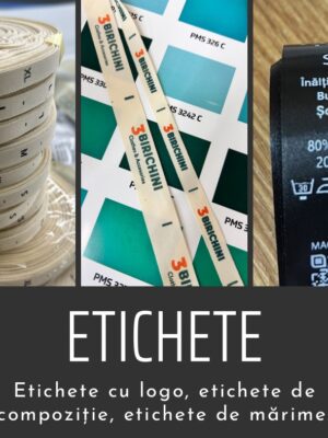 Etichete textile la comandă.