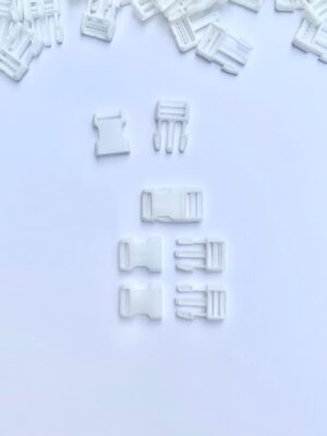 Tridenti din Plastic, 32 mm, Albi (100 bucăti/punga)